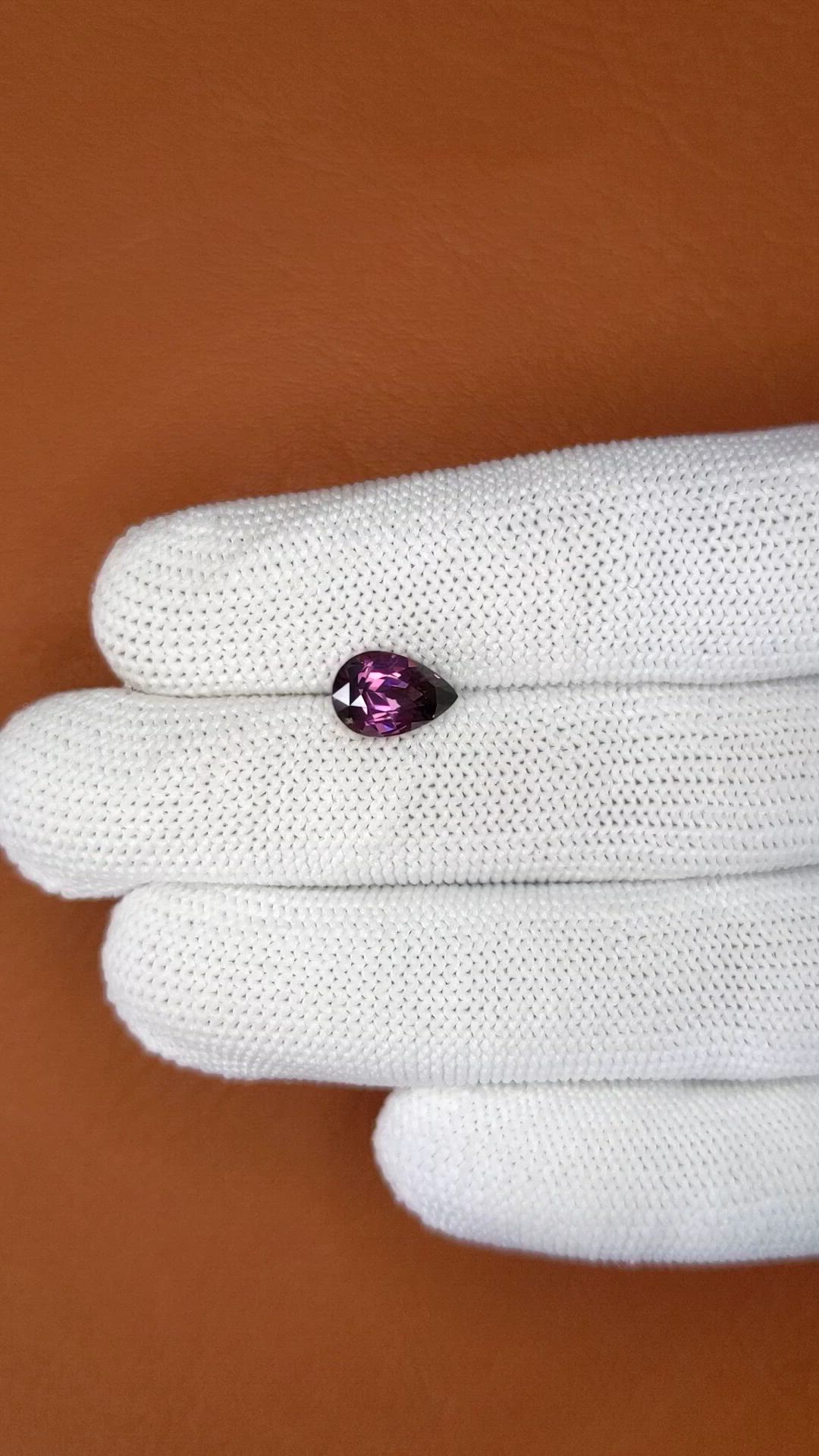 2.28 Ct. Pinkish Purple Spinel from Ceylon (Sri Lanka) Size Video