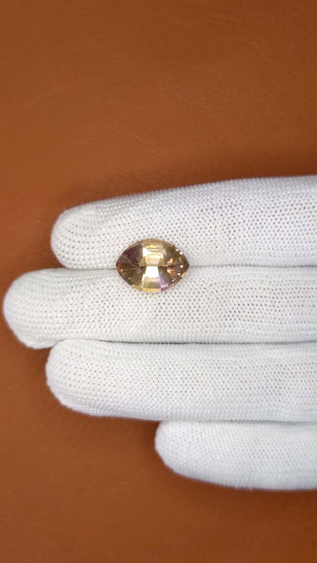 5.14 Ct. Bi Color Ametrine from Madagascar Size Video