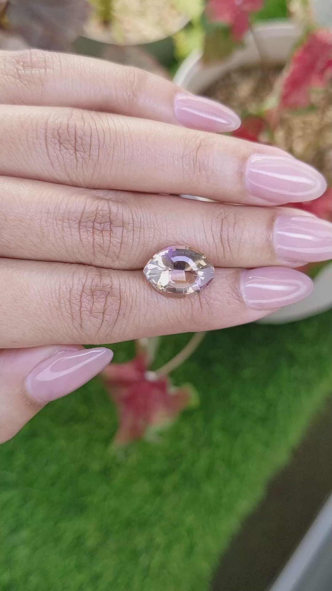 5.14 Ct. Bi Color Ametrine from Madagascar Size Video