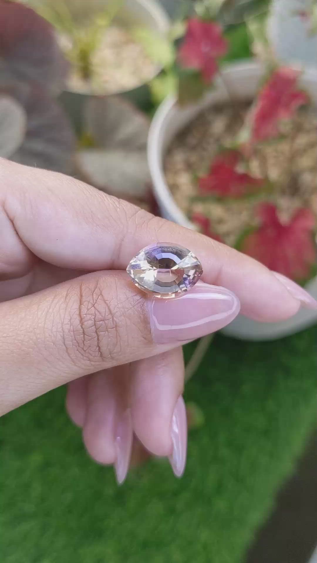 5.14 Ct. Bi Color Ametrine from Madagascar Size Video