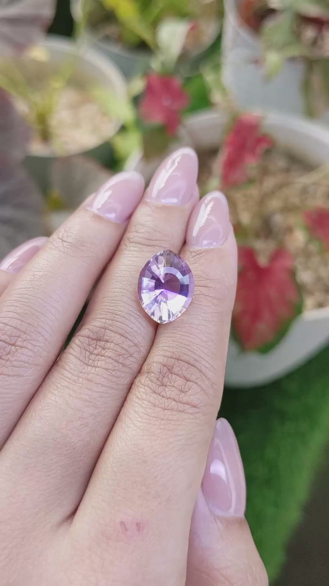6.13 Ct. Bi Color Ametrine from Madagascar Size Video