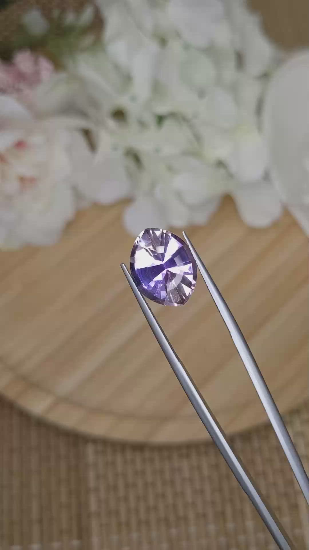6.13 Ct. Bi Color Ametrine from Madagascar Size Video