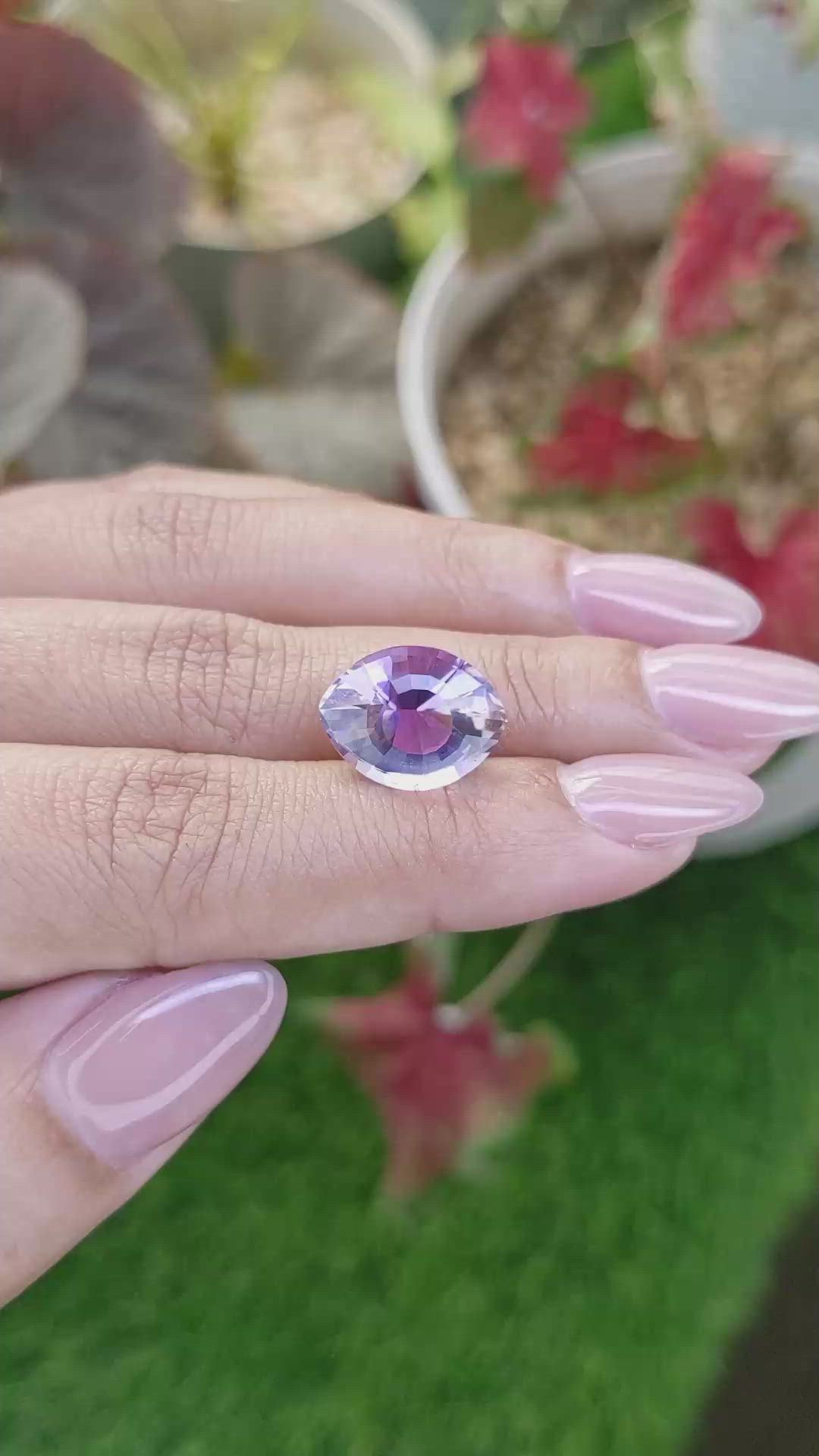 6.13 Ct. Bi Color Ametrine from Madagascar Size Video