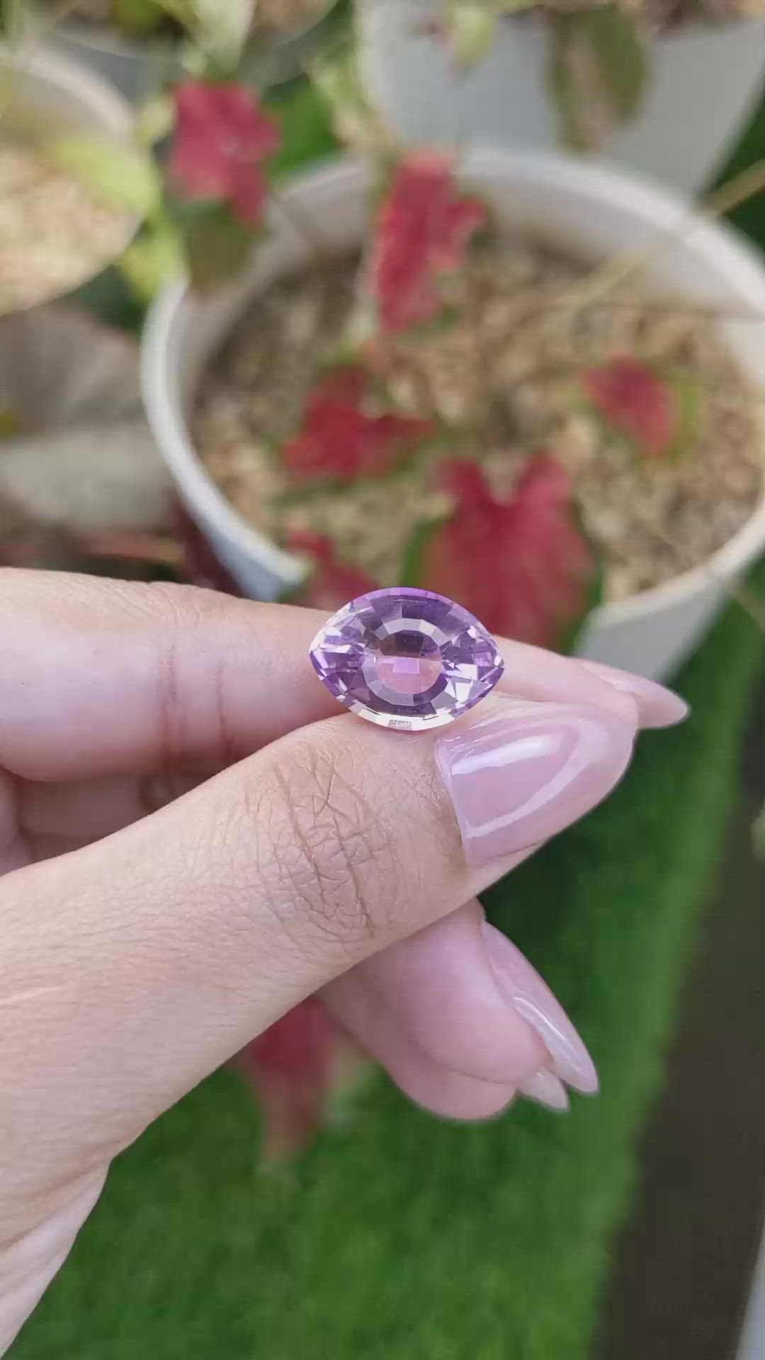 7.50 Ct. Bi Color Ametrine from Madagascar Size Video