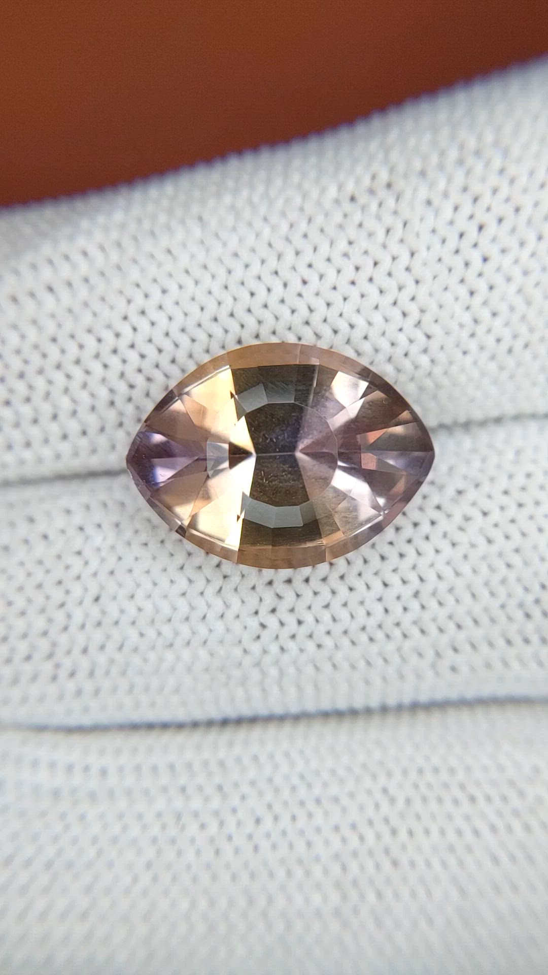 7.12 Ct. Bi Color Ametrine from Madagascar Size Video