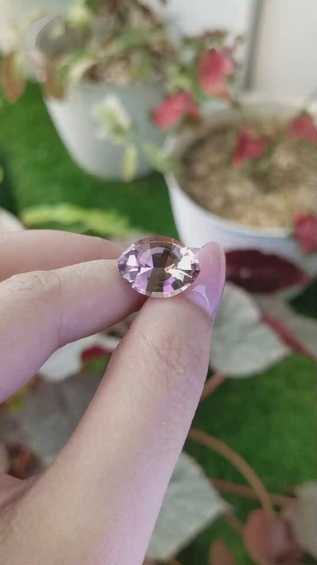 7.12 Ct. Bi Color Ametrine from Madagascar Size Video