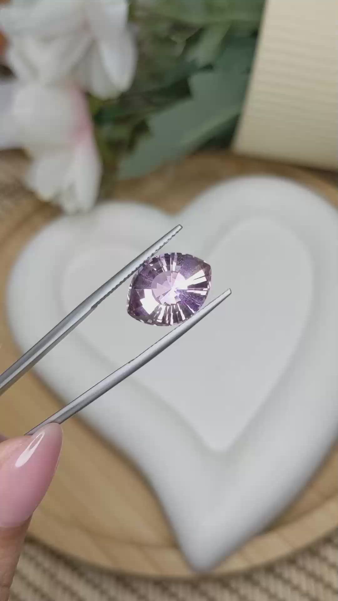 6.82 Ct. Bi Color Ametrine from Madagascar Size Video
