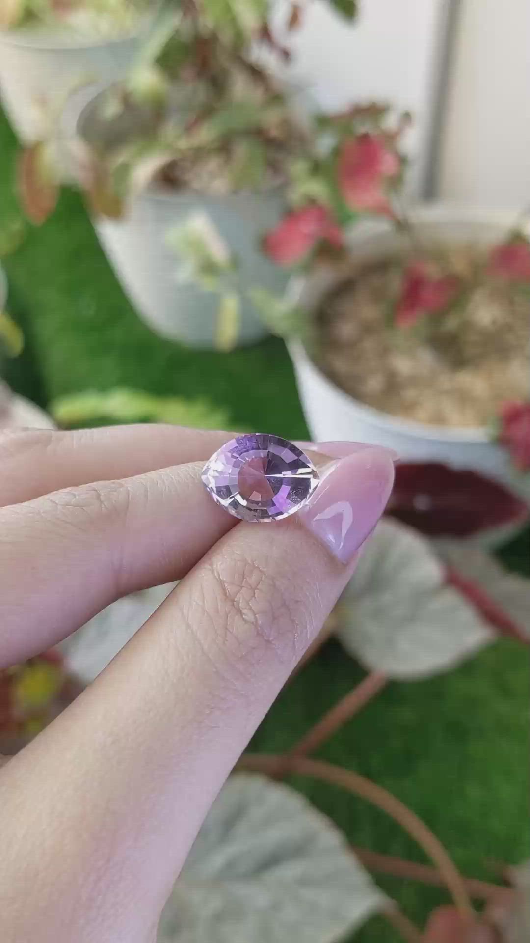 6.82 Ct. Bi Color Ametrine from Madagascar Size Video