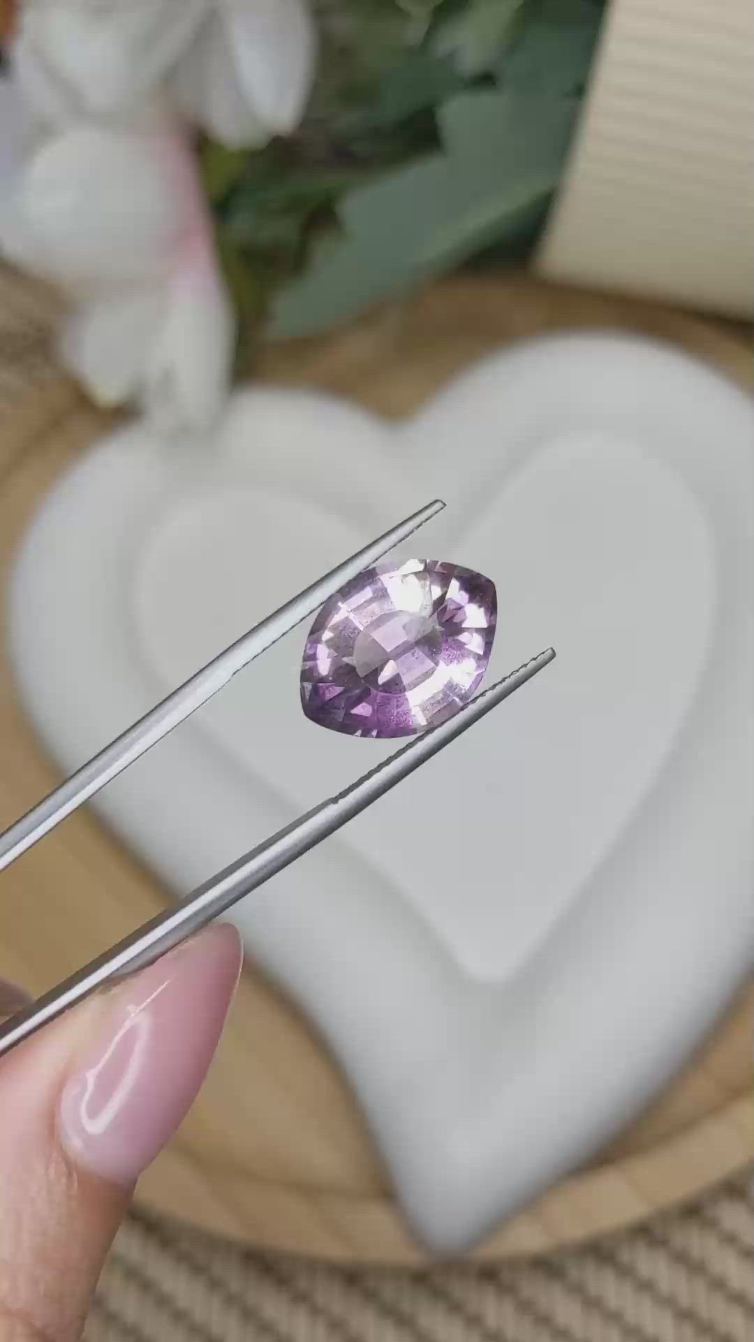 7.11 Ct. Bi Color Ametrine from Madagascar Size Video
