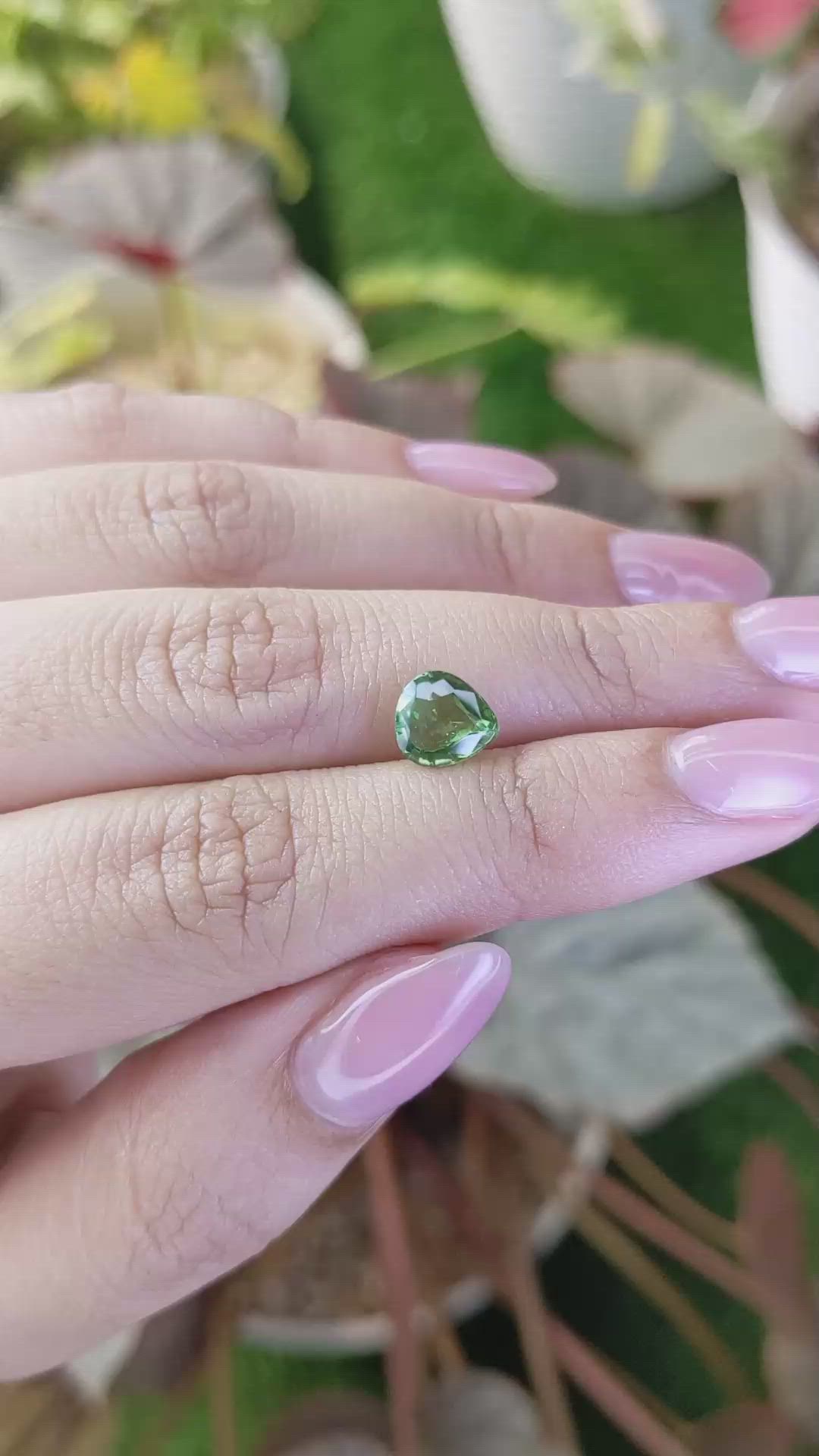 2.02 Ct. Green Zircon from Ceylon (Sri Lanka) Size Video