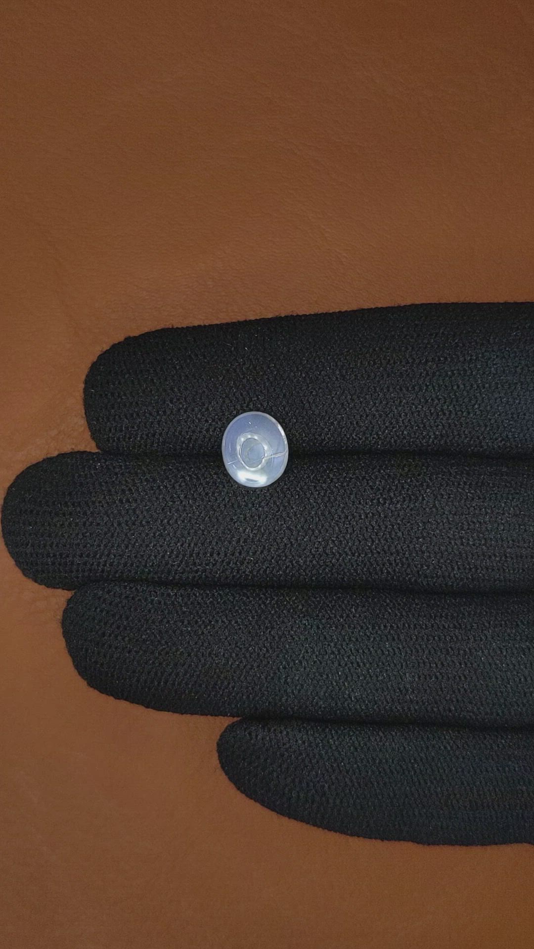 2.08 Ct. White Cabochon Moonstone from Ceylon (Sri Lanka) Size Video