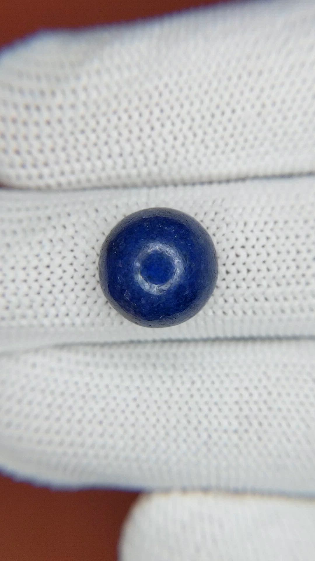 6.80 Ct. Cabochon Lapis from Afghanistan Size Video
