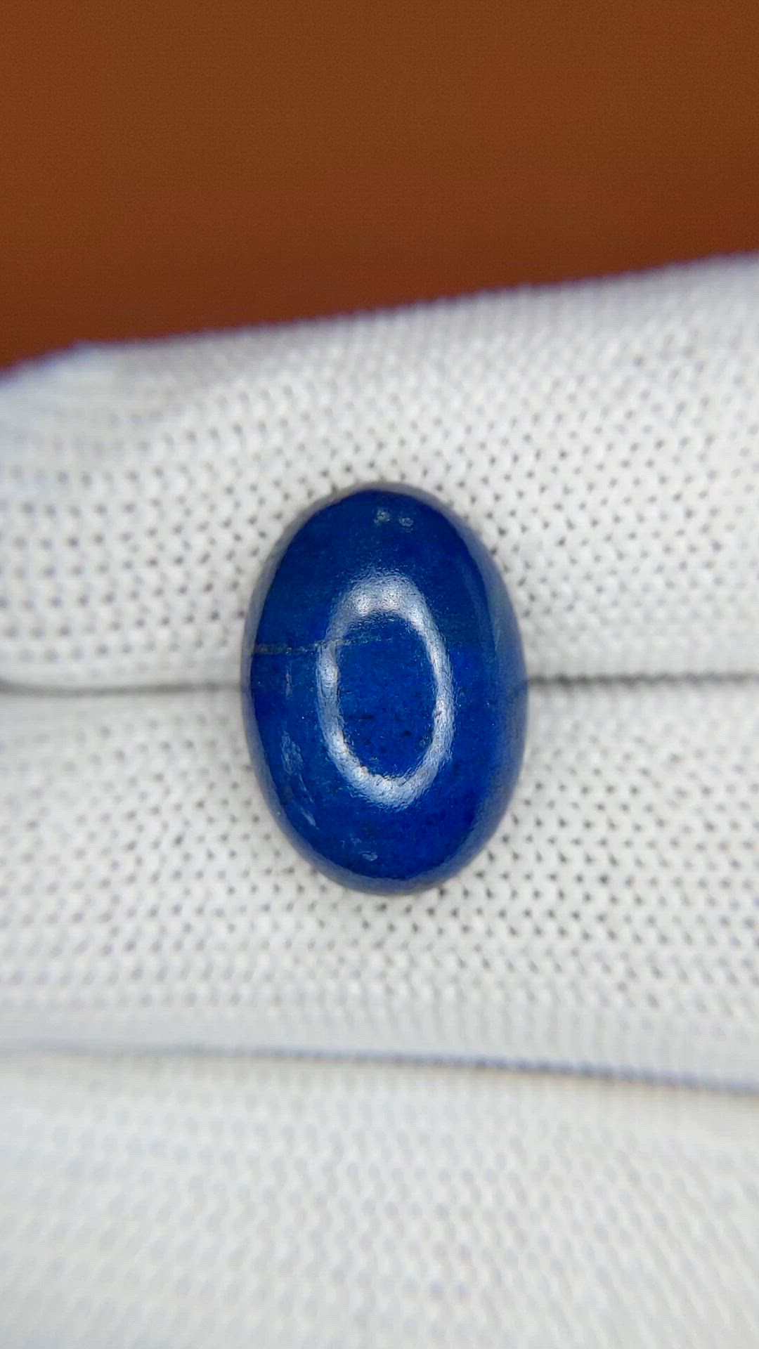 9.01 Ct. Cabochon Lapis from Afghanistan Size Video