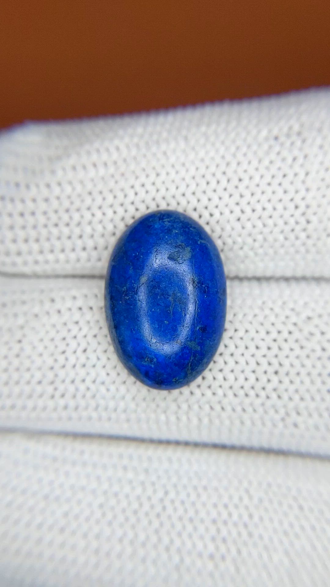 6.26 Ct. Cabochon Lapis from Afghanistan Size Video