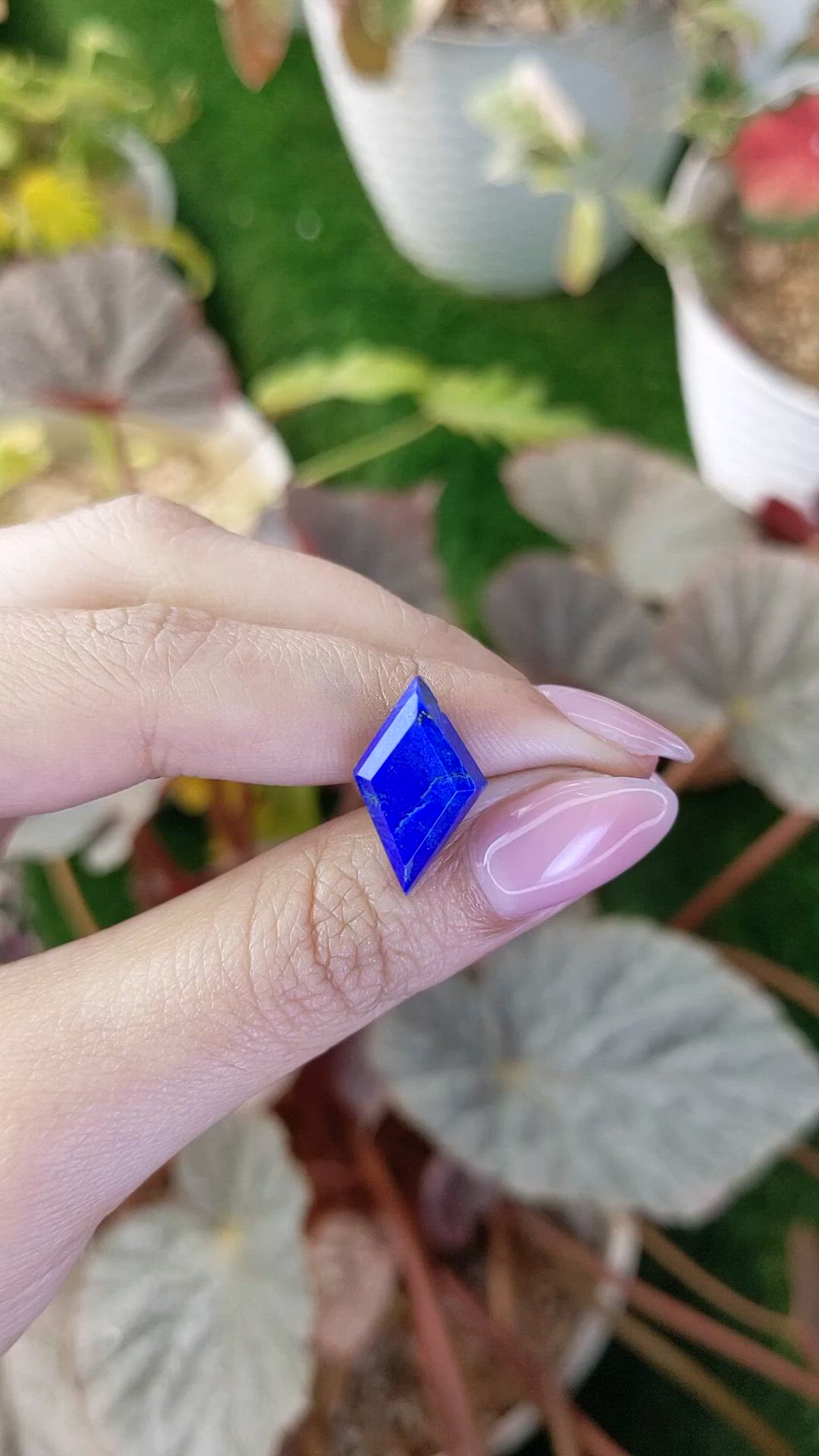 5.98 Ct. Lapis from Afghanistan Size Video