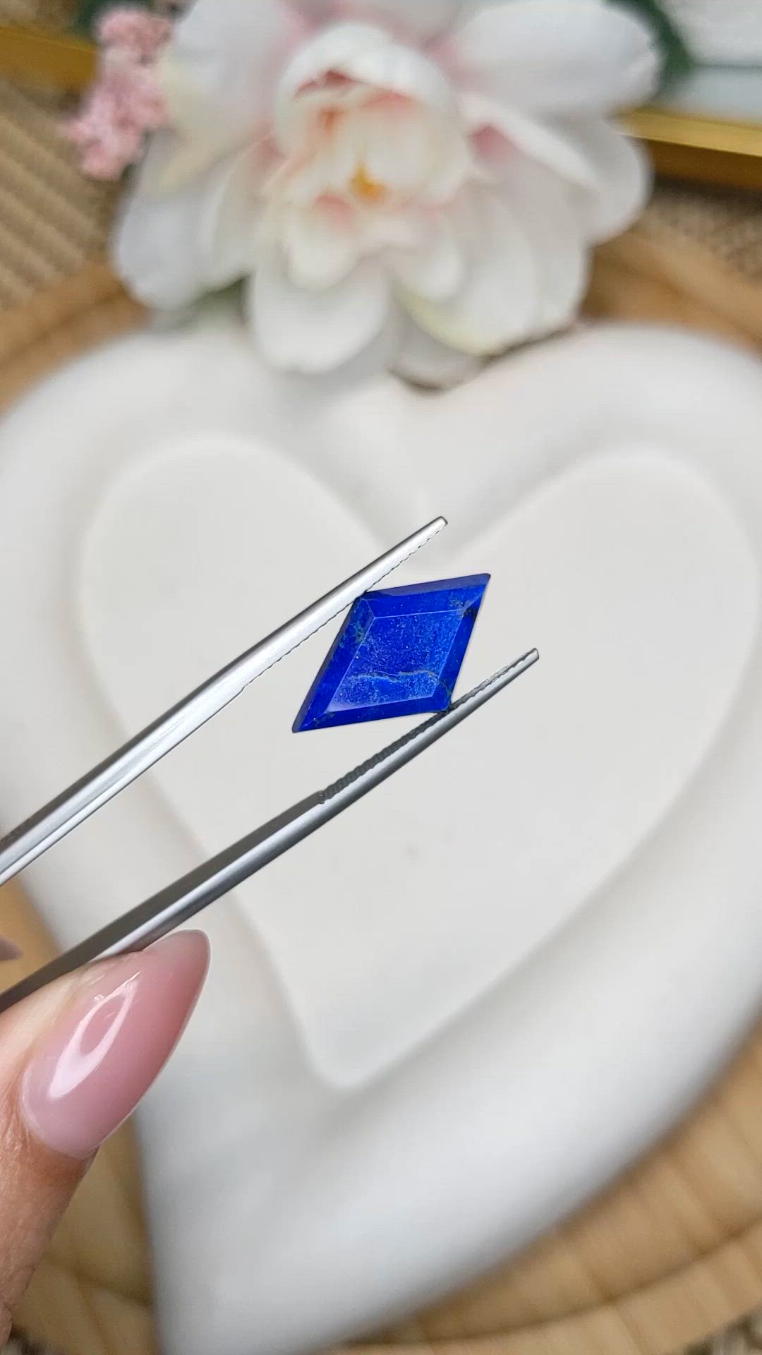 5.98 Ct. Lapis from Afghanistan Size Video