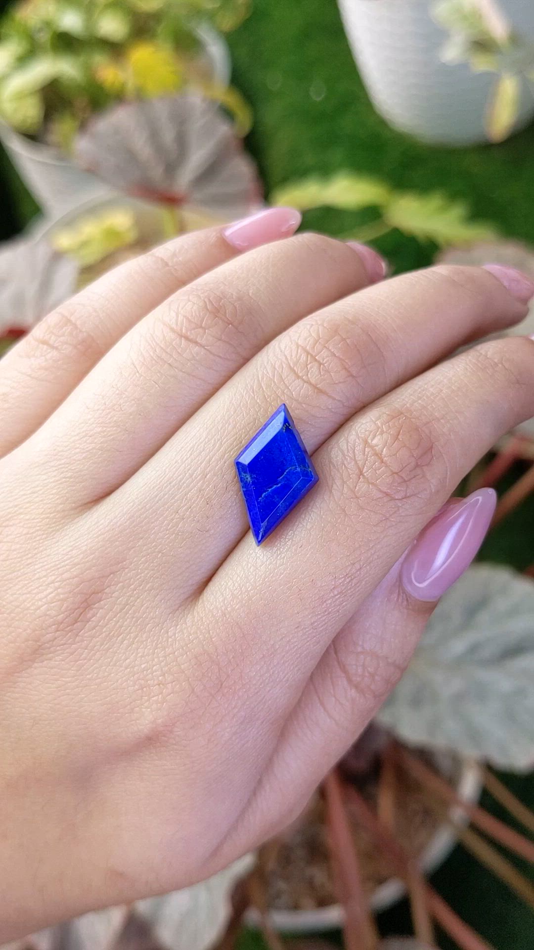 5.98 Ct. Lapis from Afghanistan Size Video