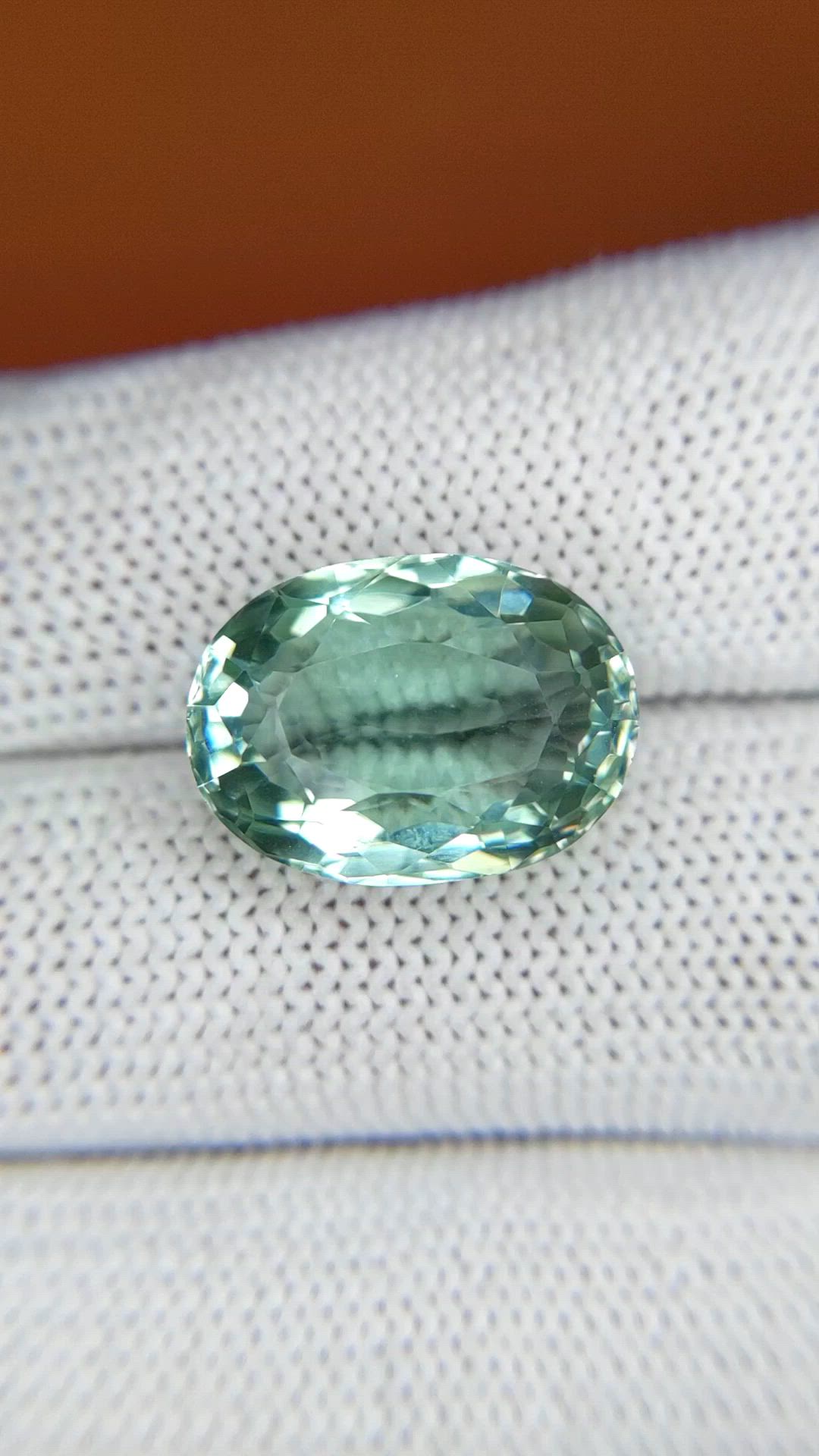 10.26 Ct. Mint Green Prasiolite from Brazil Size Video