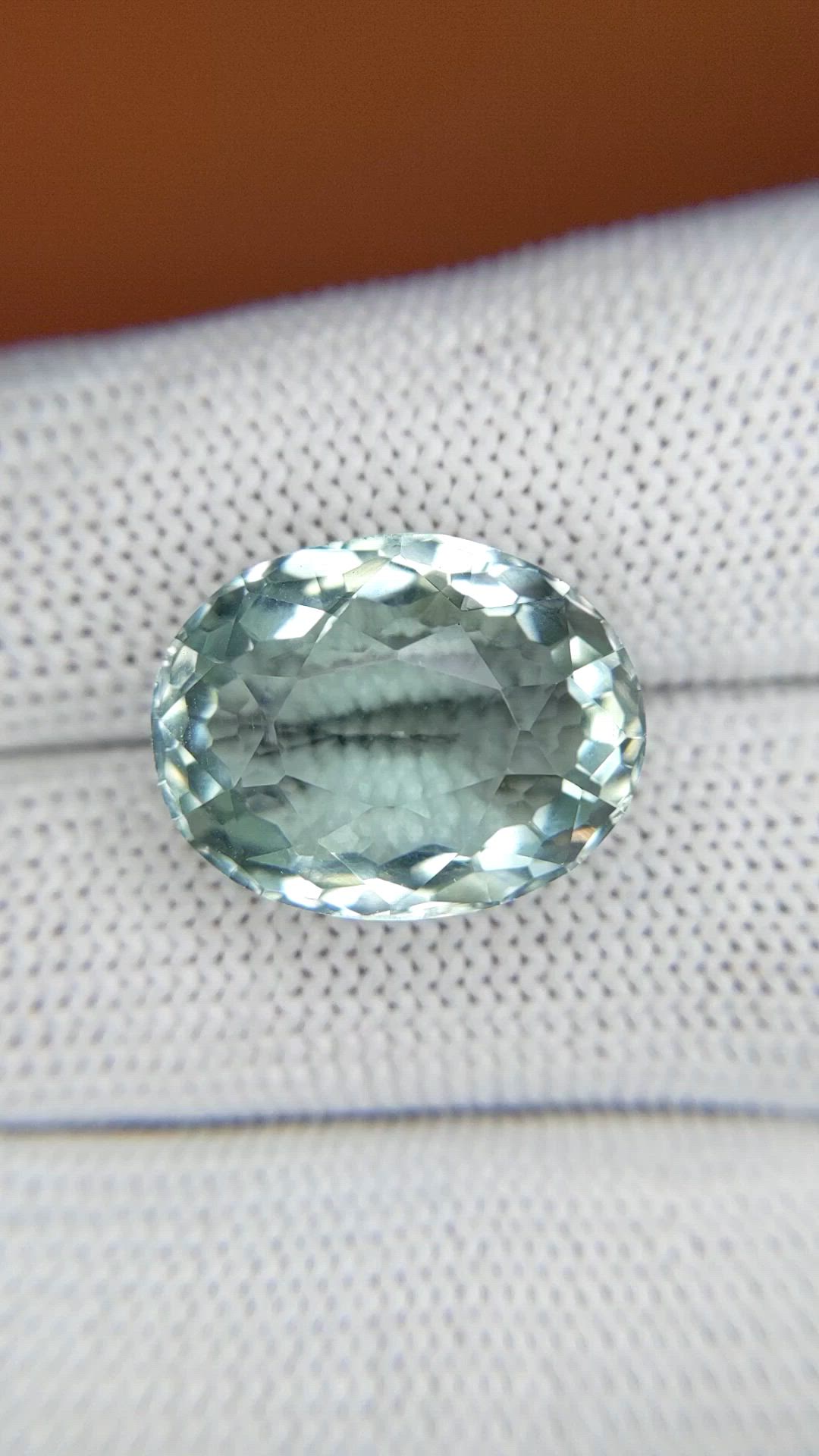 13.93 Ct. Mint Green Prasiolite from Brazil Size Video