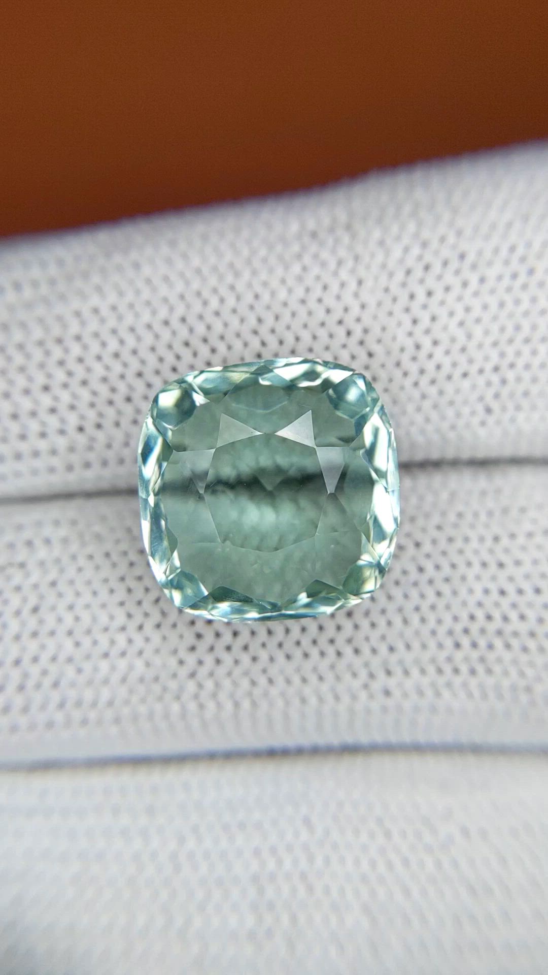 12.01 Ct. Mint Green Prasiolite from Brazil Size Video