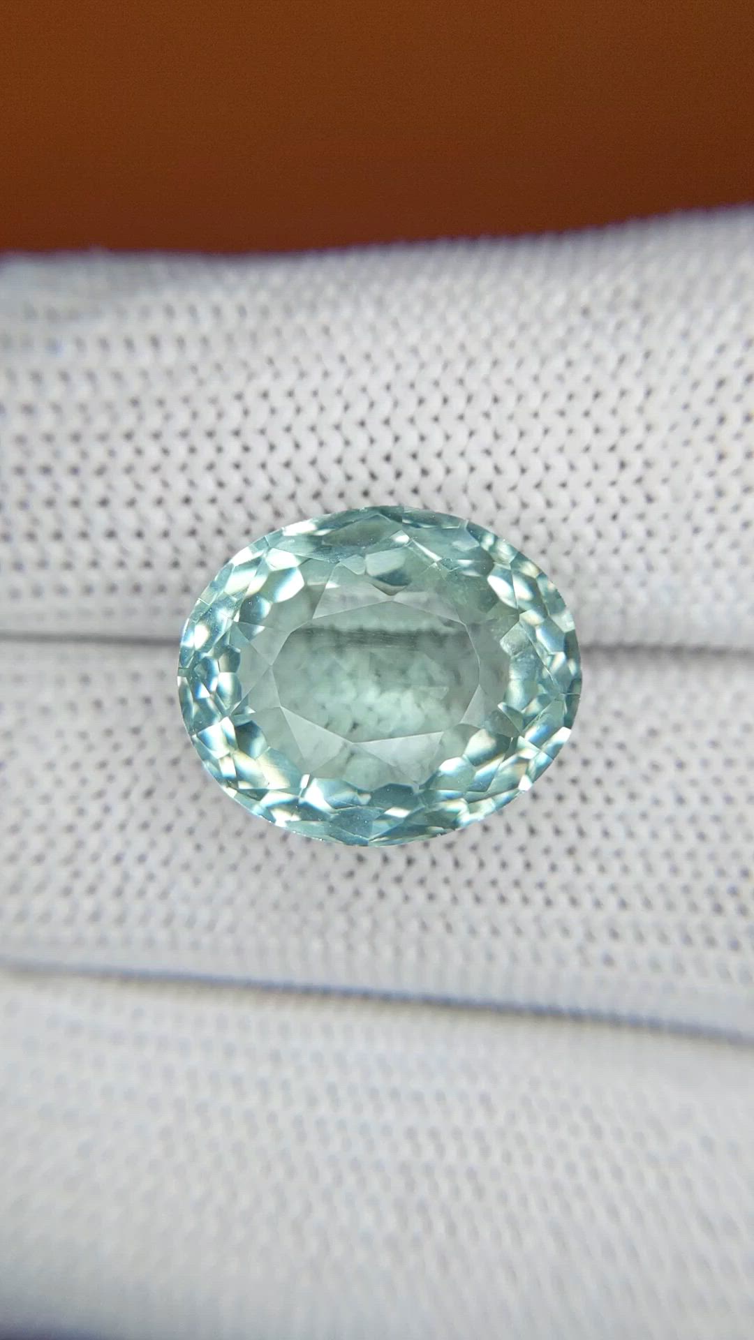 10.36 Ct. Bluish Green Prasiolite from Brazil Size Video