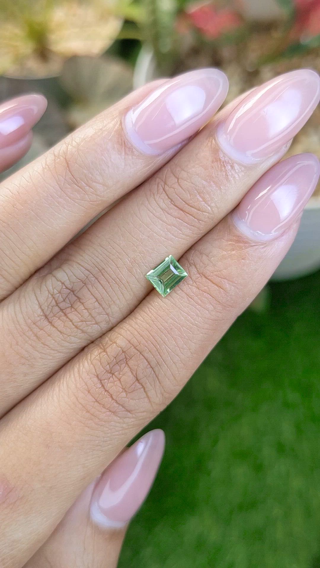 0.56 Ct. Yellowish Green Peridot from Pakistan Size Video
