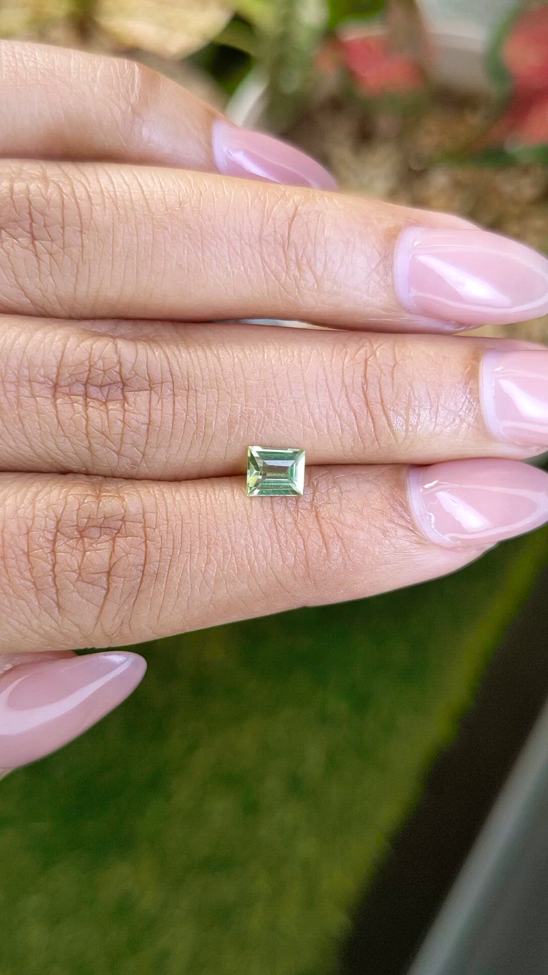 0.56 Ct. Yellowish Green Peridot from Pakistan Size Video