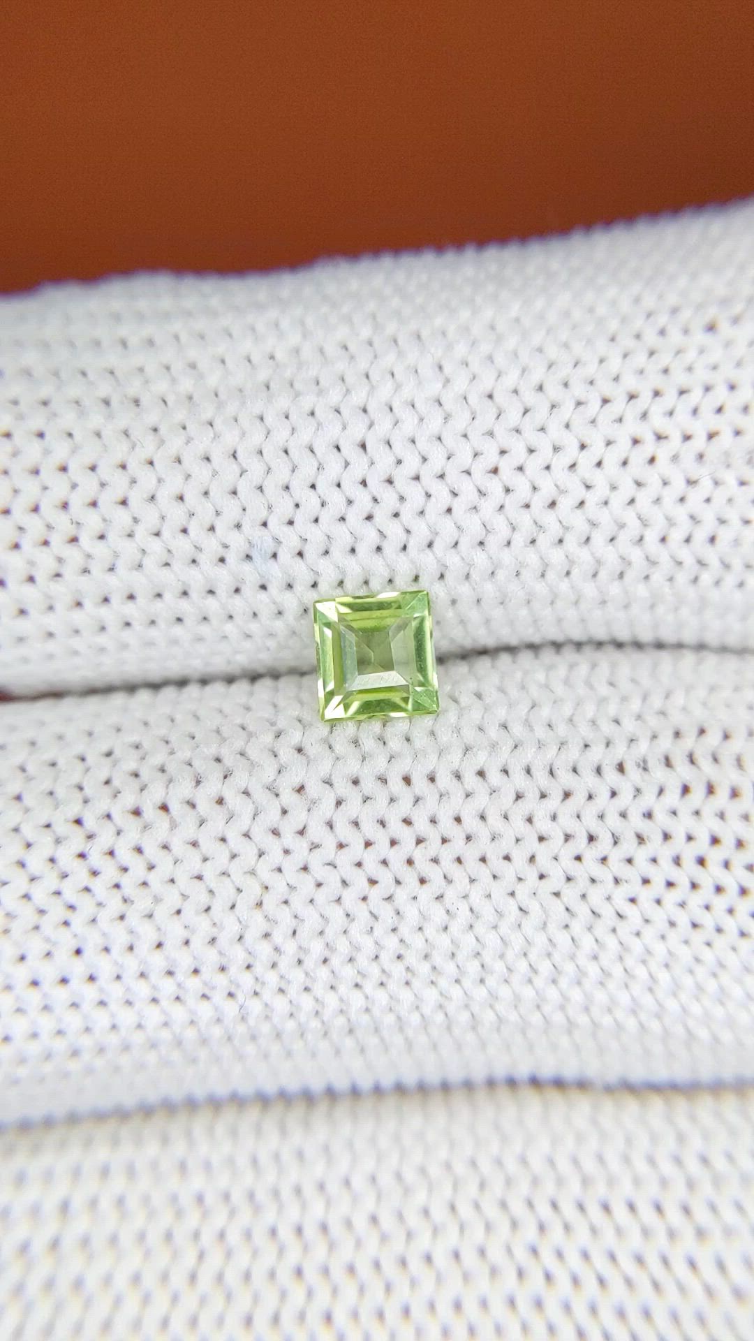 0.50 Ct. Yellowish Green Peridot from Pakistan Size Video