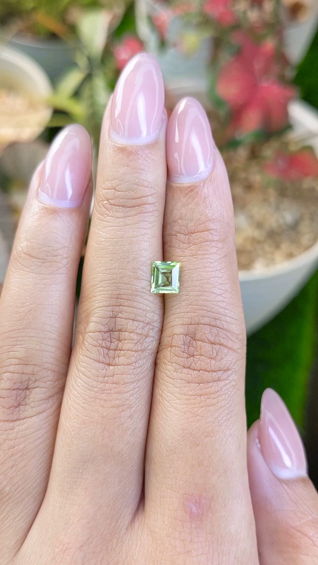 0.76 Ct. Yellowish Green Peridot from Pakistan Size Video