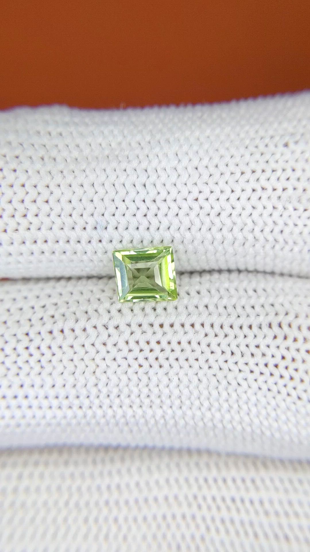 0.76 Ct. Yellowish Green Peridot from Pakistan Size Video