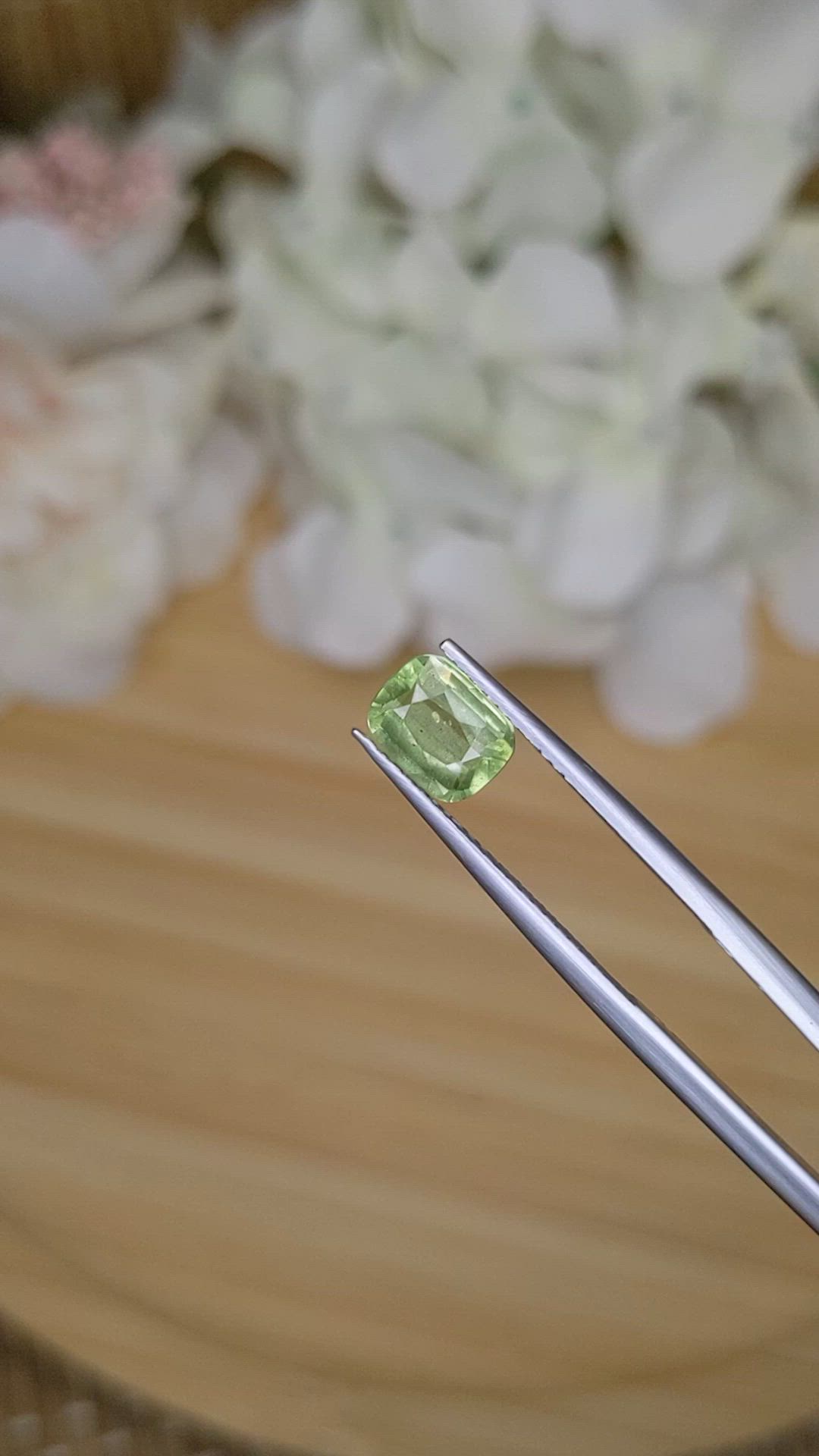 1.24 Ct. Green (Lime Green) Peridot from Pakistan Size Video