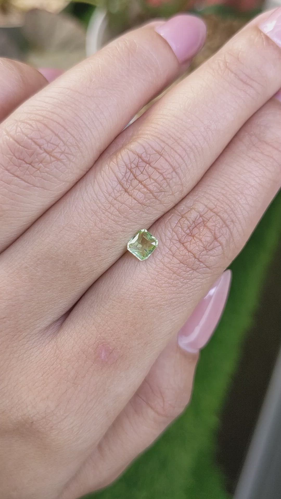 0.43 Ct. Yellowish Green Peridot from Pakistan Size Video