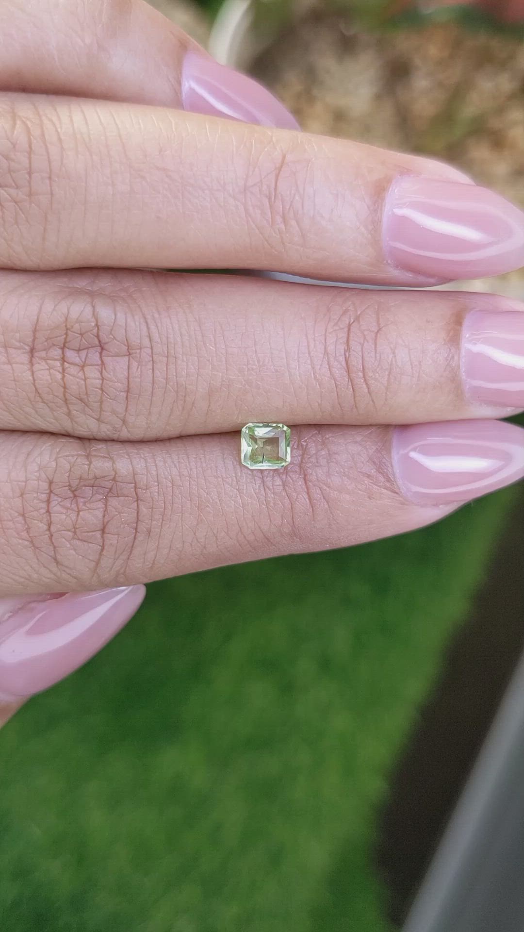 0.43 Ct. Yellowish Green Peridot from Pakistan Size Video
