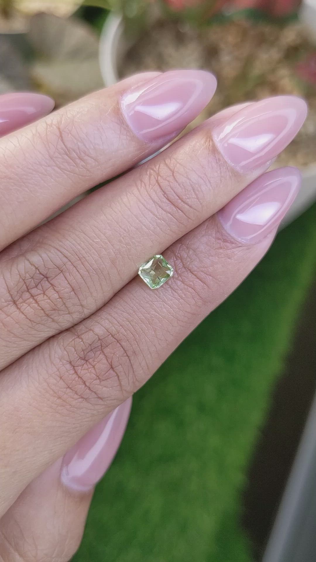 0.43 Ct. Yellowish Green Peridot from Pakistan Size Video
