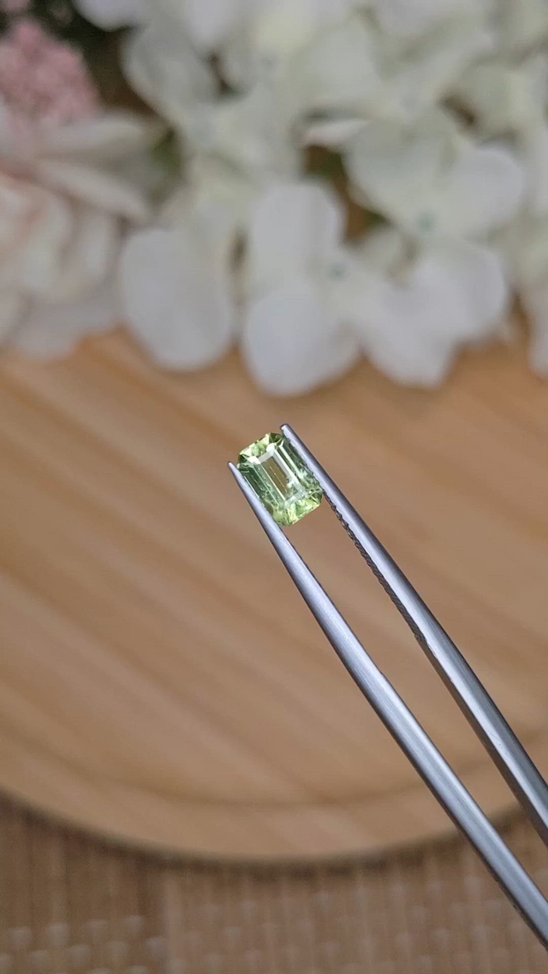 0.75 Ct. Yellowish Green Peridot from Pakistan Size Video