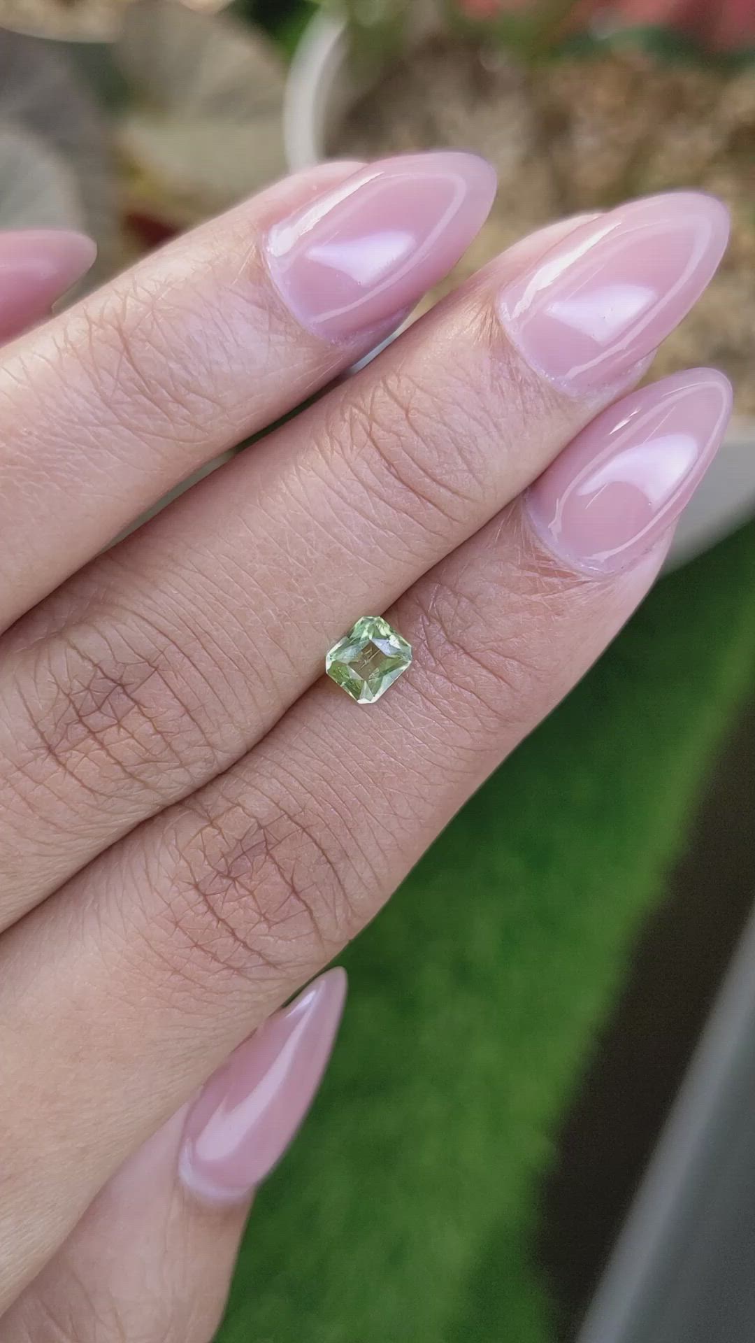 0.51 Ct. Yellowish Green Peridot from Pakistan Size Video