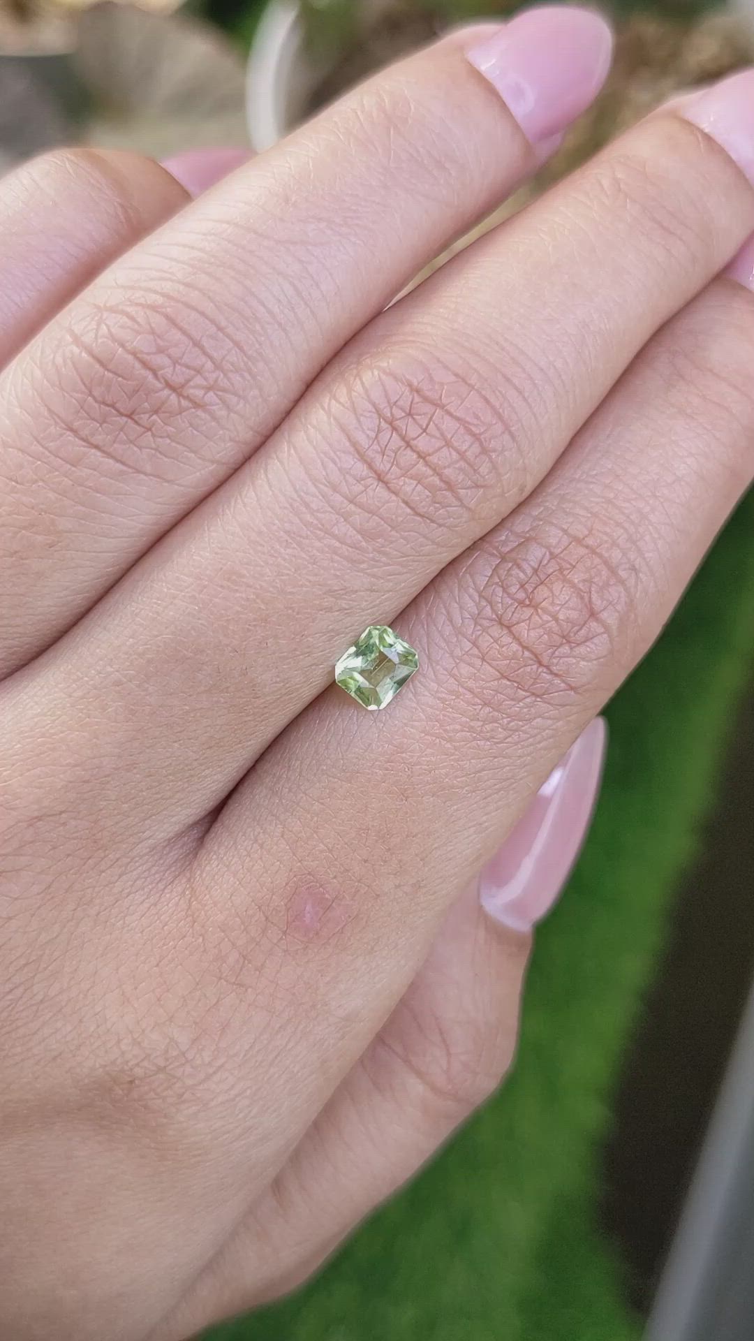 0.51 Ct. Yellowish Green Peridot from Pakistan Size Video