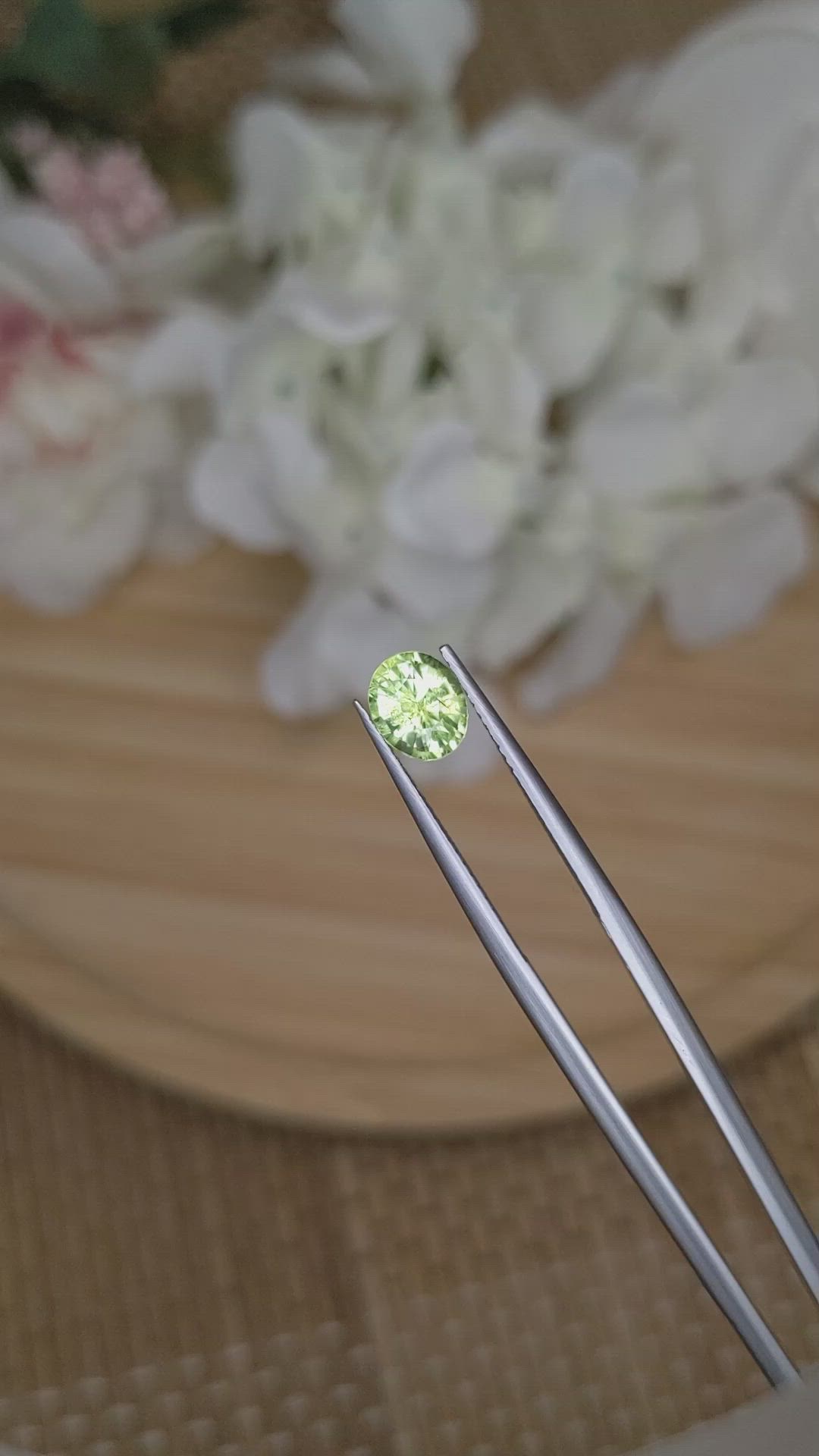 1.14 Ct. Yellowish Green Peridot from Pakistan Size Video