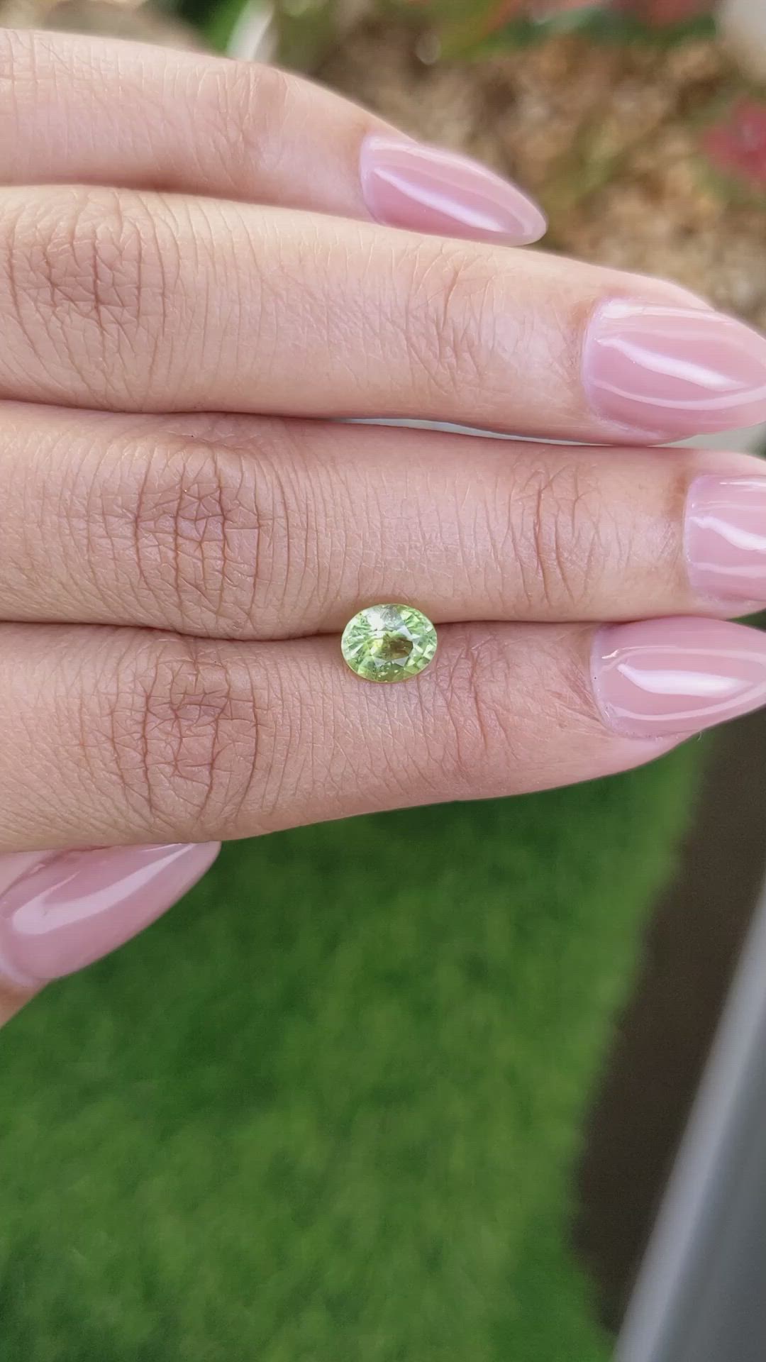 1.14 Ct. Yellowish Green Peridot from Pakistan Size Video