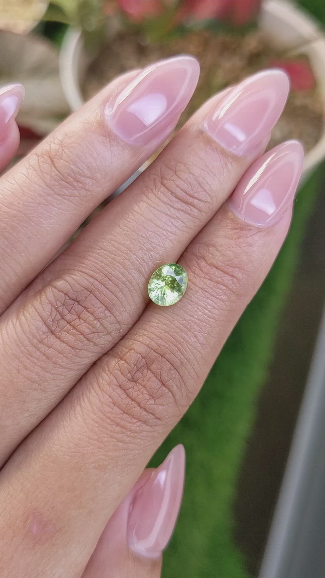 1.14 Ct. Yellowish Green Peridot from Pakistan Size Video