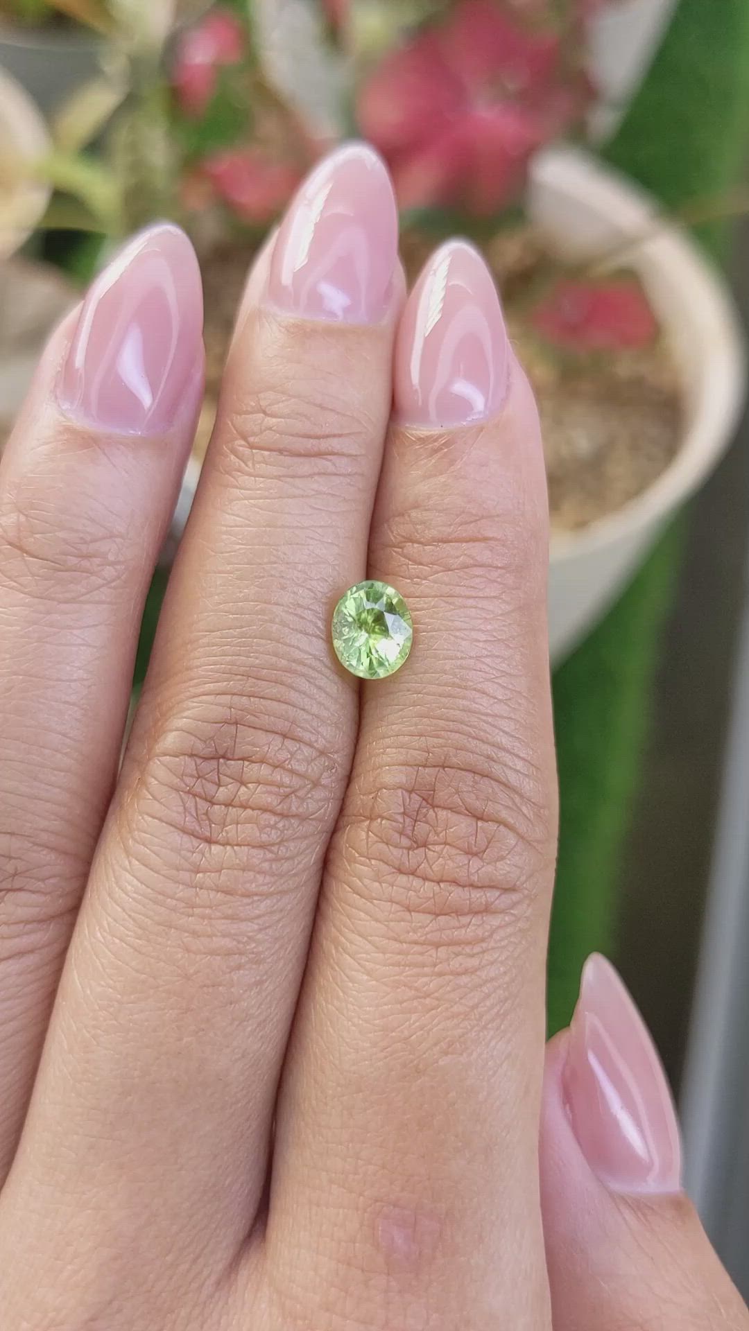 1.14 Ct. Yellowish Green Peridot from Pakistan Size Video