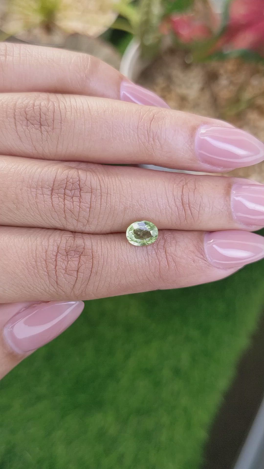 1.12 Ct. Yellowish Green Peridot from Pakistan Size Video