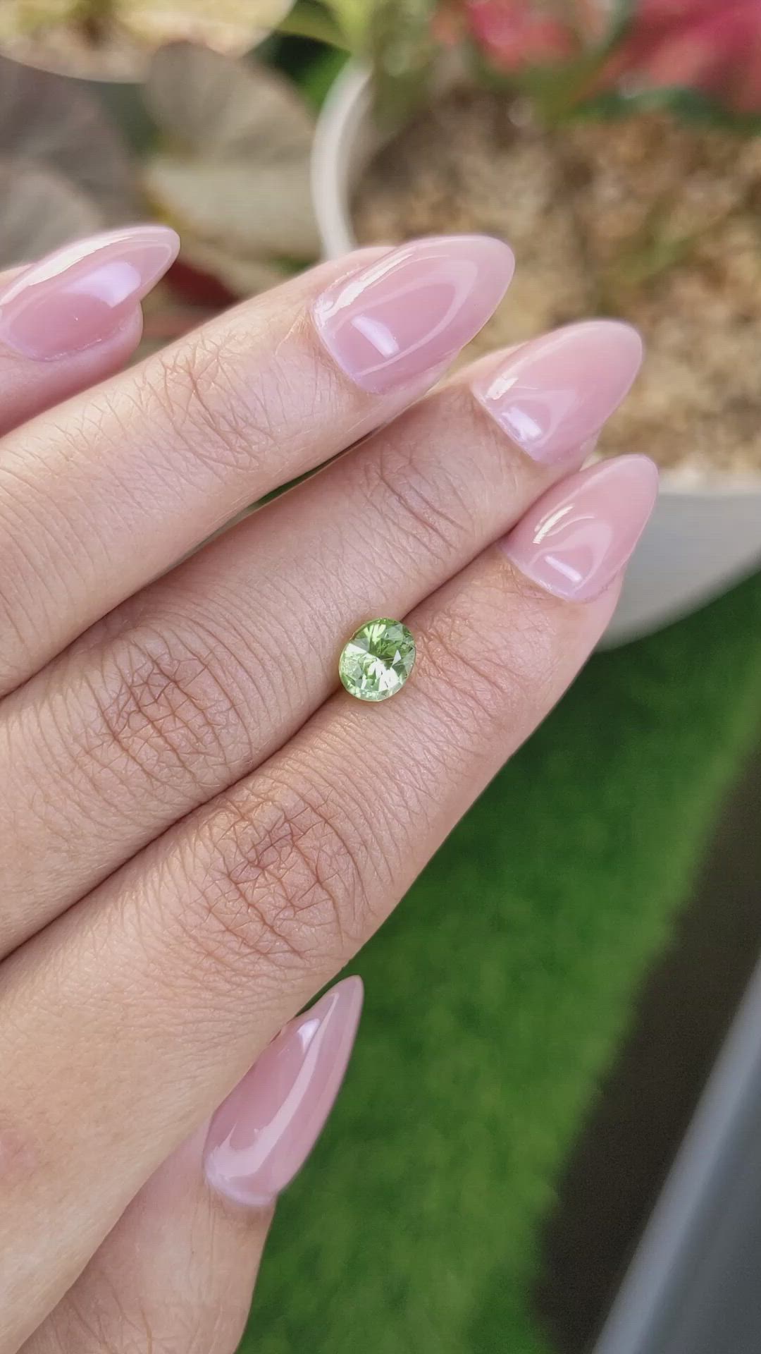 1.10 Ct. Yellowish Green Peridot from Pakistan Size Video