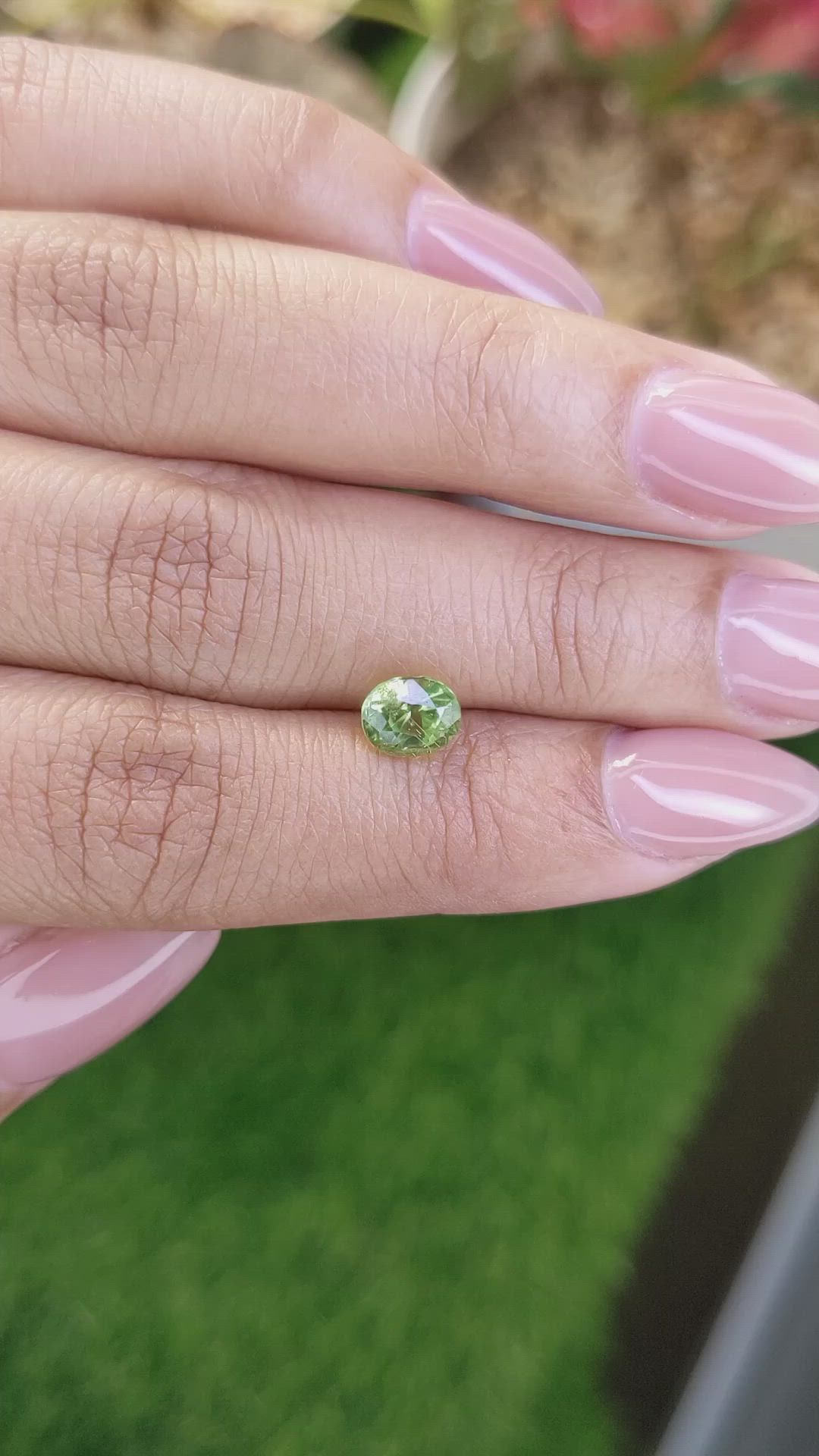 1.10 Ct. Yellowish Green Peridot from Pakistan Size Video
