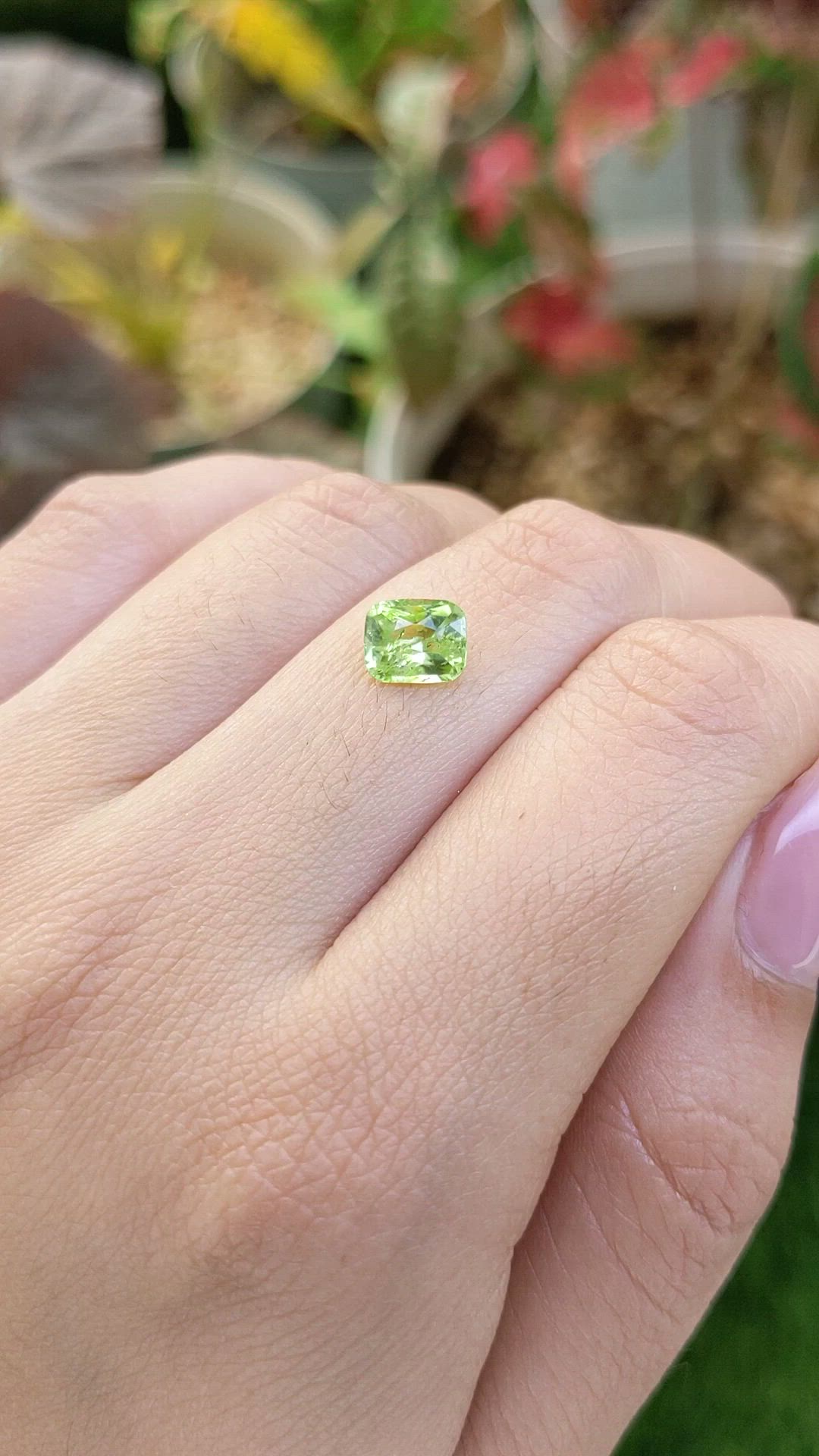 1.18 Ct. Yellowish Green Peridot from Pakistan Size Video