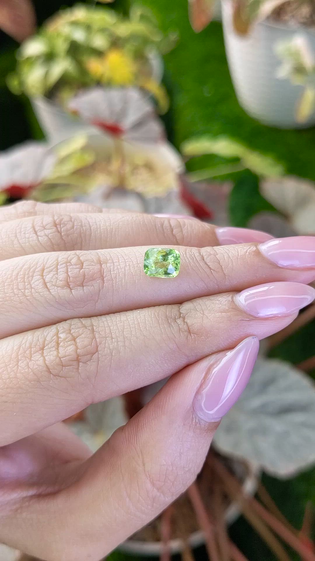 1.18 Ct. Yellowish Green Peridot from Pakistan Size Video