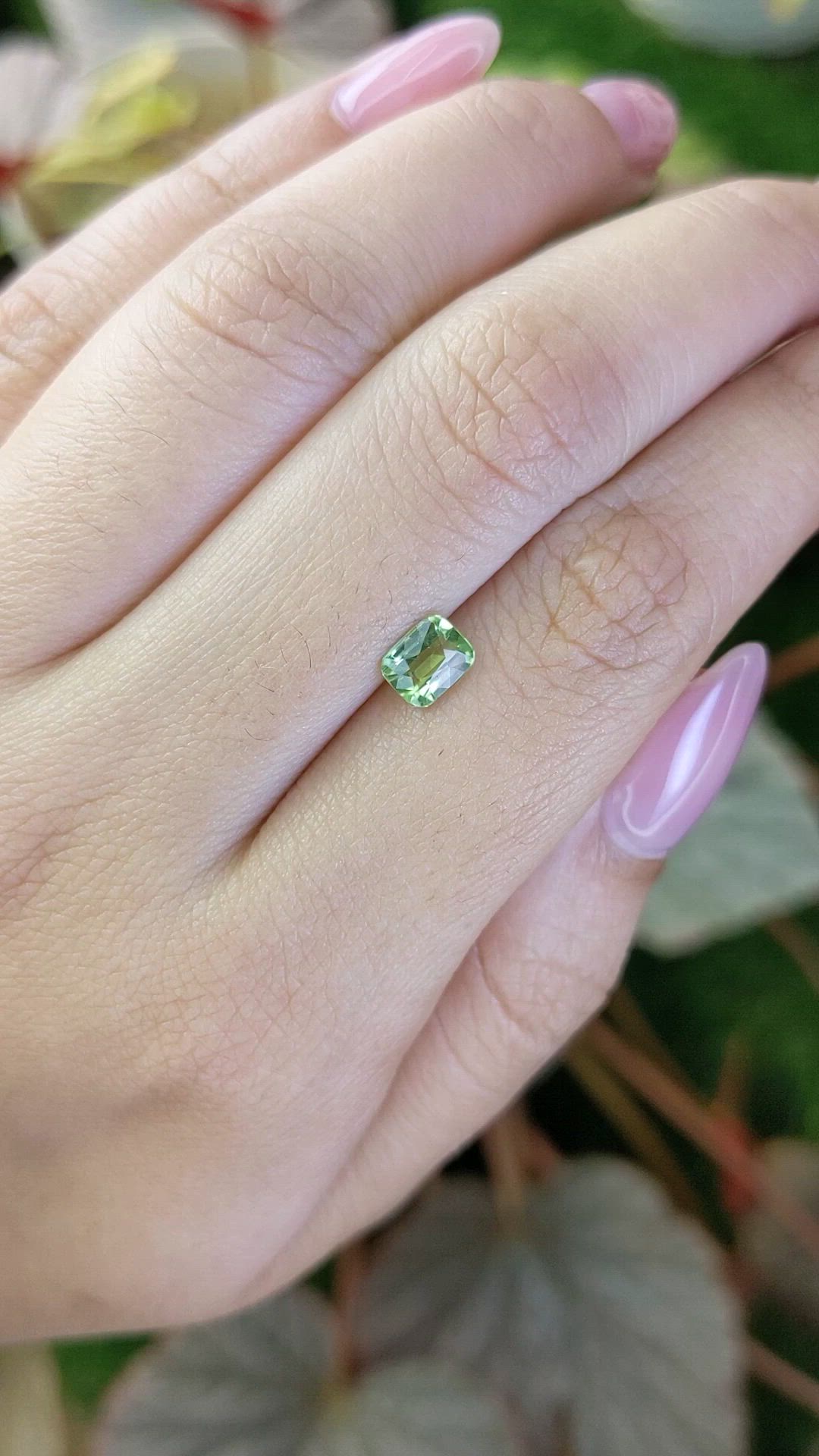 0.79 Ct. Yellowish Green Peridot from Pakistan Size Video