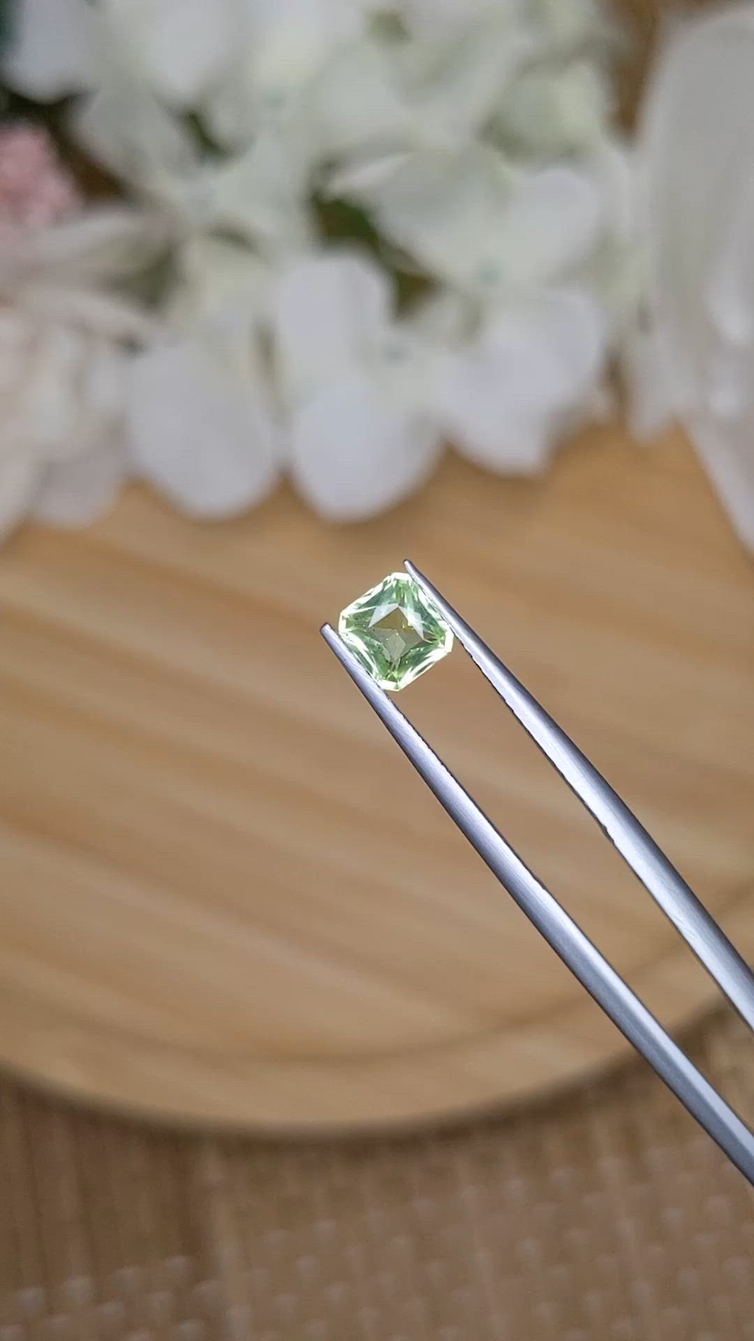 0.70 Ct. Yellowish Green Peridot from Pakistan Size Video