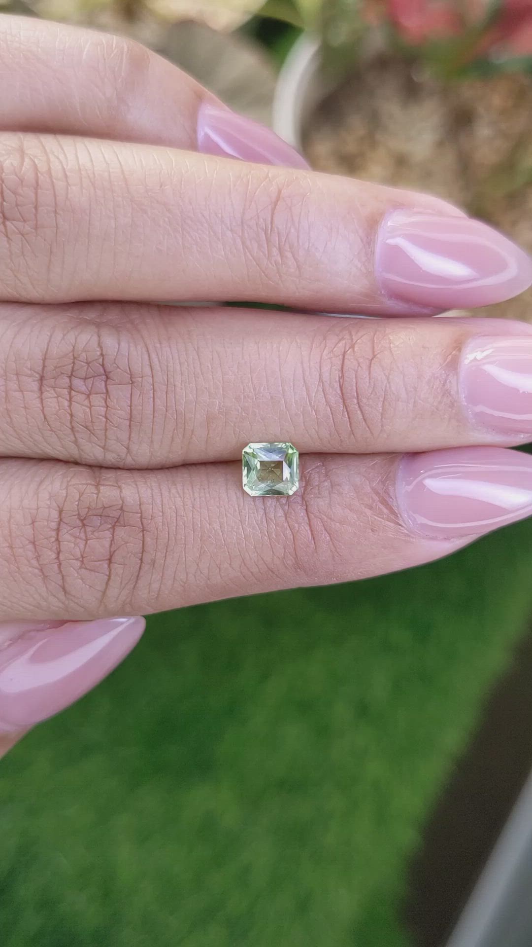 0.70 Ct. Yellowish Green Peridot from Pakistan Size Video