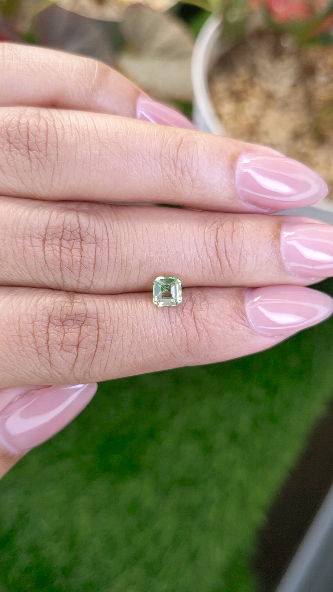 0.71 Ct. Yellowish Green Peridot from Pakistan Size Video